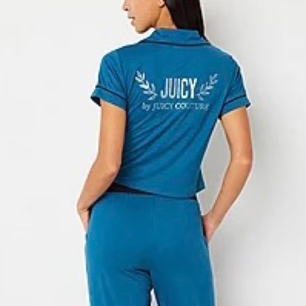 Juicy Couture Womens Short Sleeve PJ Top ONLY